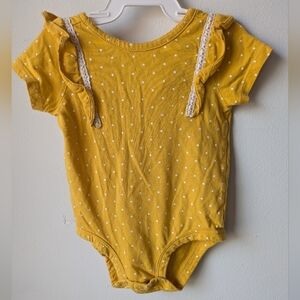 Carter's Yellow Polka Dot Kids One Piece